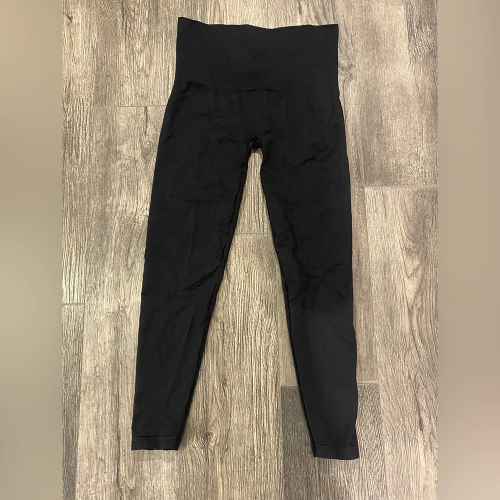 ASSETS by Spanx Black High-Waist Shaping Leggings Women’s XL - Picture 2 of 4